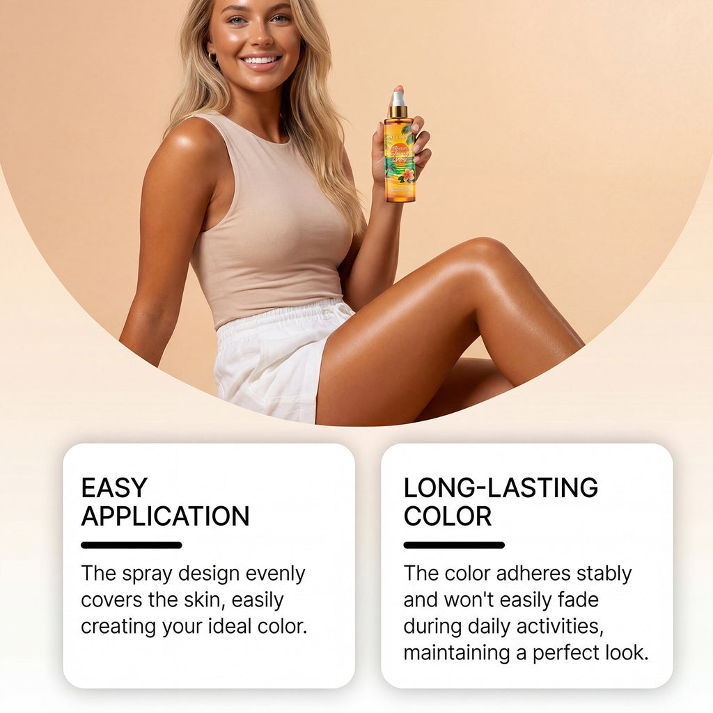 Even-Toning Darkening Spray For Summer Outdoor Use To Enhance Tanning