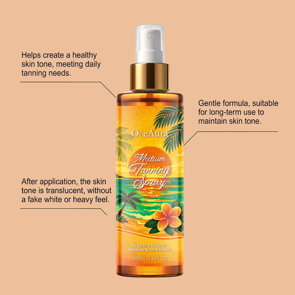 Even-Toning Darkening Spray For Summer Outdoor Use To Enhance Tanning