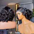 Womens Short  Double-layer Full-stretch Wig