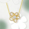 S925 Silver Necklace Sunflower Necklace