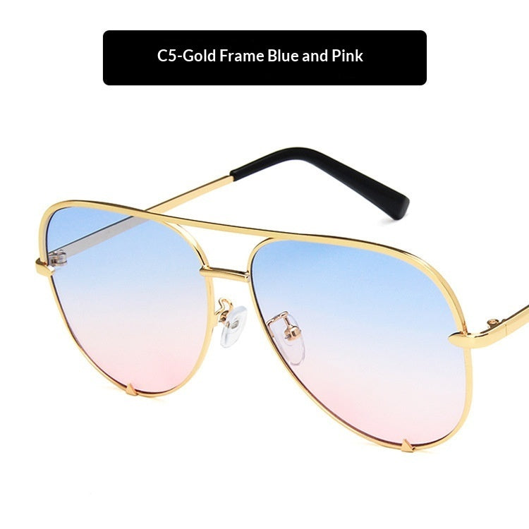 Sunglasses Metal Double-bridge Sunglasses