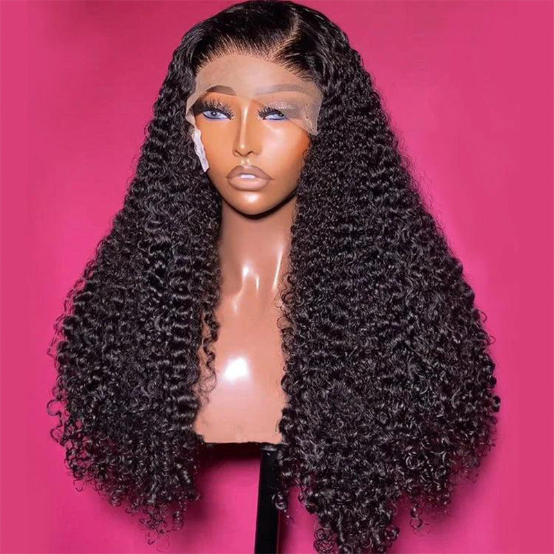 Burmese Curly Glueless Wig Human Hair SDD