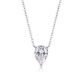 1Water Drop - Fashionable Jewelry Pendant Set With Moissanite S925 Sterling Silver And Platinum-plated Diamond, Moissanite Silver Jewelry Prohibit Tk Sales